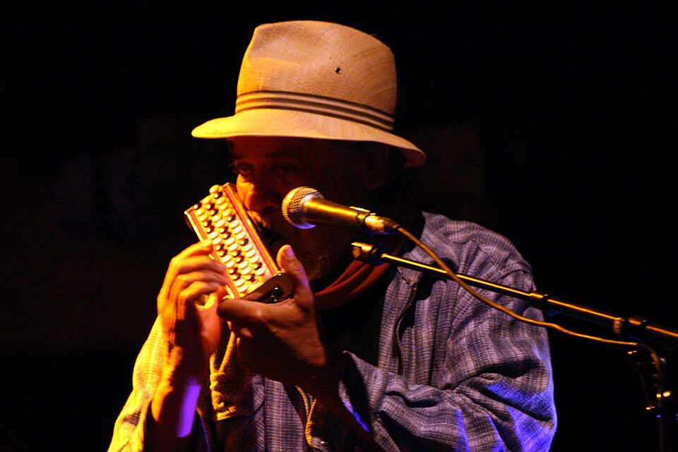 René Lacaille en concert à Tercé, en 2009